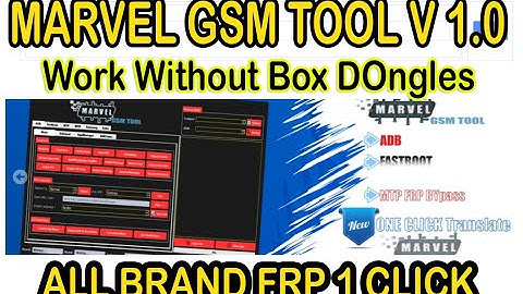 Marvel Gsm Tool V1.0 WIthout Box/Dongle 300+ Functions Working