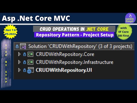 How to Create CRUD Operations Using Repository Pattern in ASP.NET MVC | Asp.Net Core with Repository