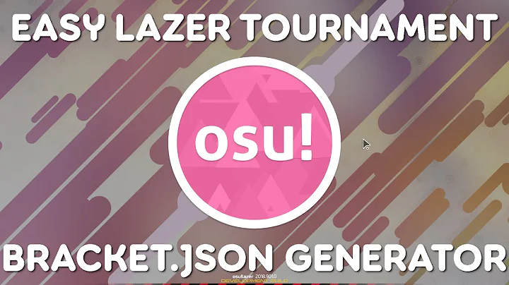 Create Perfect Brackets for osu! Tournaments