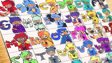 [Drawing]Alphabet Lore But Everyone Evil [Special Edition] All Humanized Alphabet Lore