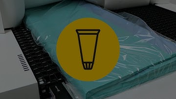 Packaging of paper mats on beck-Multiplex MP 1070 X and beck-shrink tunnel