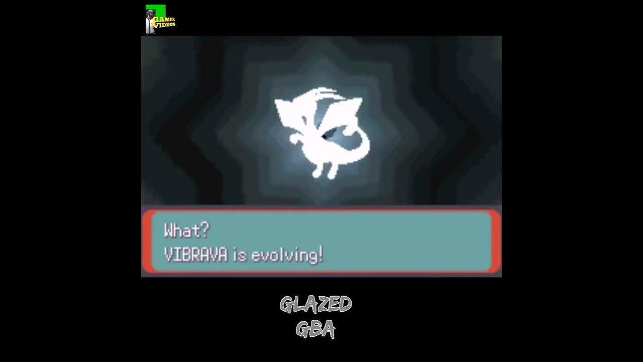 Vibrava evolve into flygon POKEMON GLAZED GBA YouTube