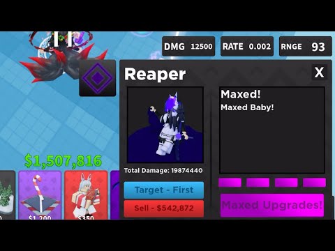 Even more maxed reaper. | arena tower defence