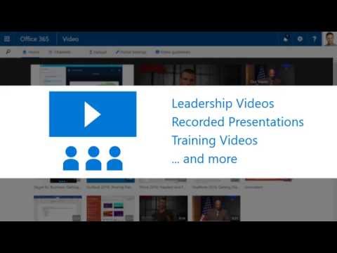 How to create a video portal in Office 365