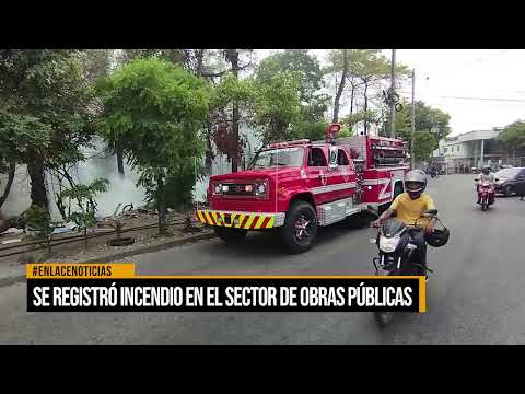 Se registró incendio en el sector de Obras Públicas