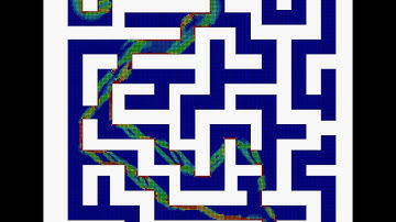 Shortest path planning for the complex maze #1 with a large amount of conductive material.