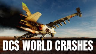 Satisfying Airplane Crashes, bailouts & Takedowns! V49 | DCS World Modern Flight Sim Crashes