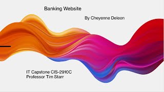 IT Capstone- CIS 2910C