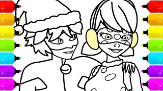 Festive Magic 🎄🎅 Coloring Miraculous Ladybug and Cat Noir in Christmas Outfits! by Coloring GAMEPLAY TV 32,135 views 5 months ago 5 minutes, 40 seconds