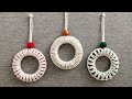 DIY ADORNOS de NAVIDAD en MACRAME (paso a paso) | DIY Macrame Christmas Ornaments