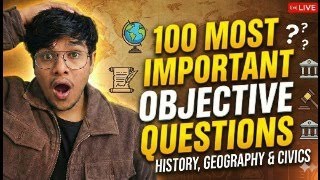 ICSE Class 10 History, Geography & Civics 🔥 100 MOST IMPORTANT Objective Questions | LIVE 8:45 PM