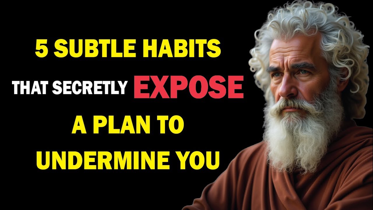 5 Subtle 5 Subtle Habits That Secretly Expose A Plan To Undermine You - YouTube