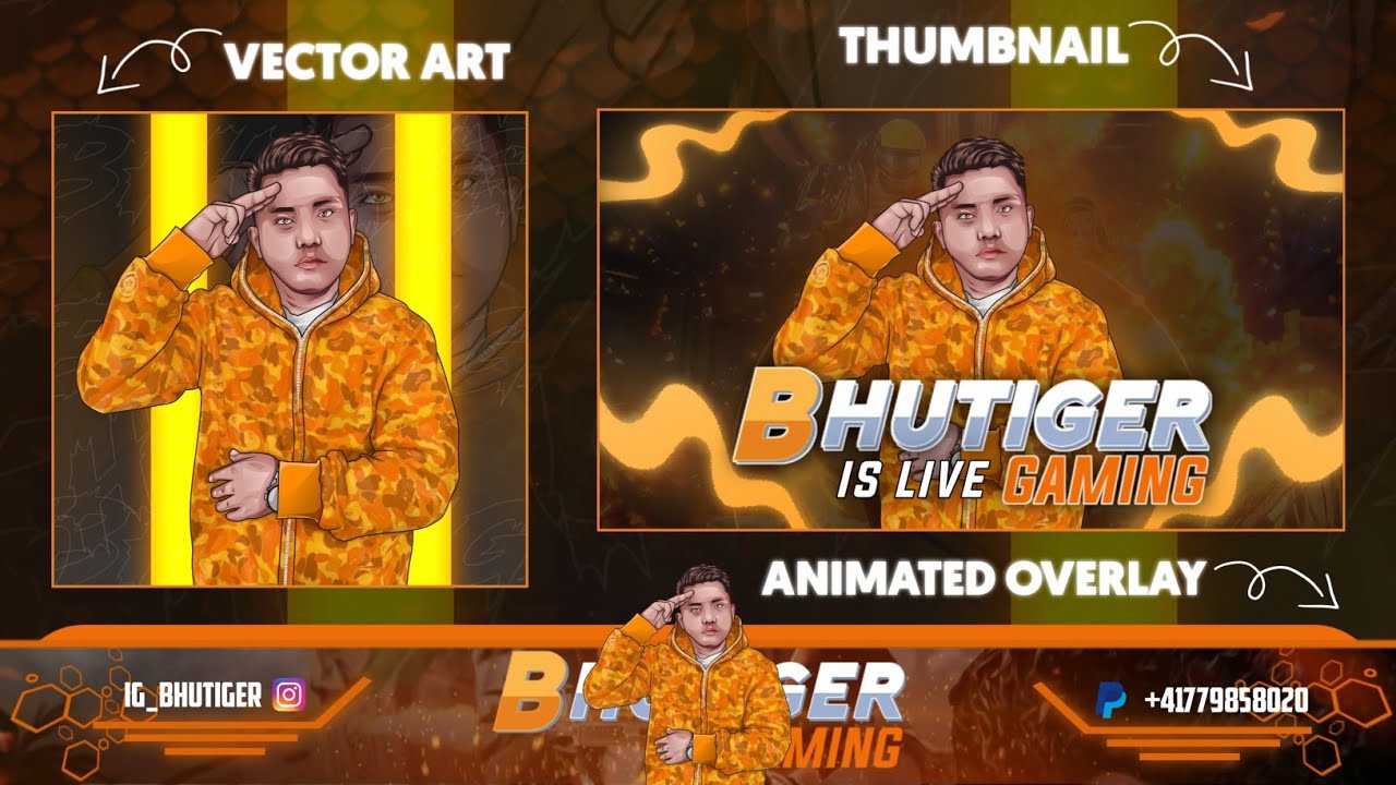 Op Gaming Pack for Client | Vector Art ,  Thumbnail , Overlay