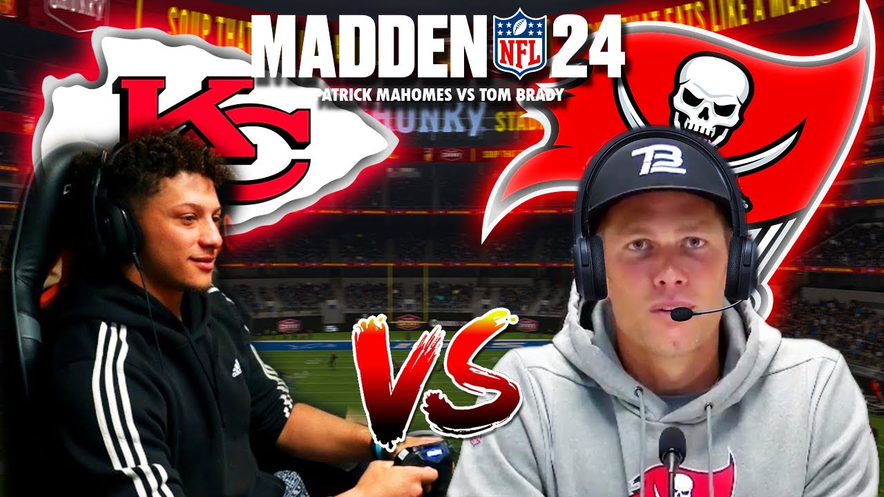 NFL QBS Play Madden 24 (Патрик Махоумс против Тома Брэди)