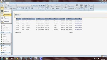 Edit Report Title in Access 2007