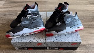 Air Jordan Retro 4 “Bred Reimagined” Real vs Fake