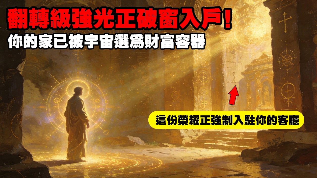 【🔔天選之人】今晚別關窗！一股“翻轉級”強光正破窗入戶，你的家已被宇宙選為財富容器，接納即刻開啟全家榮耀！