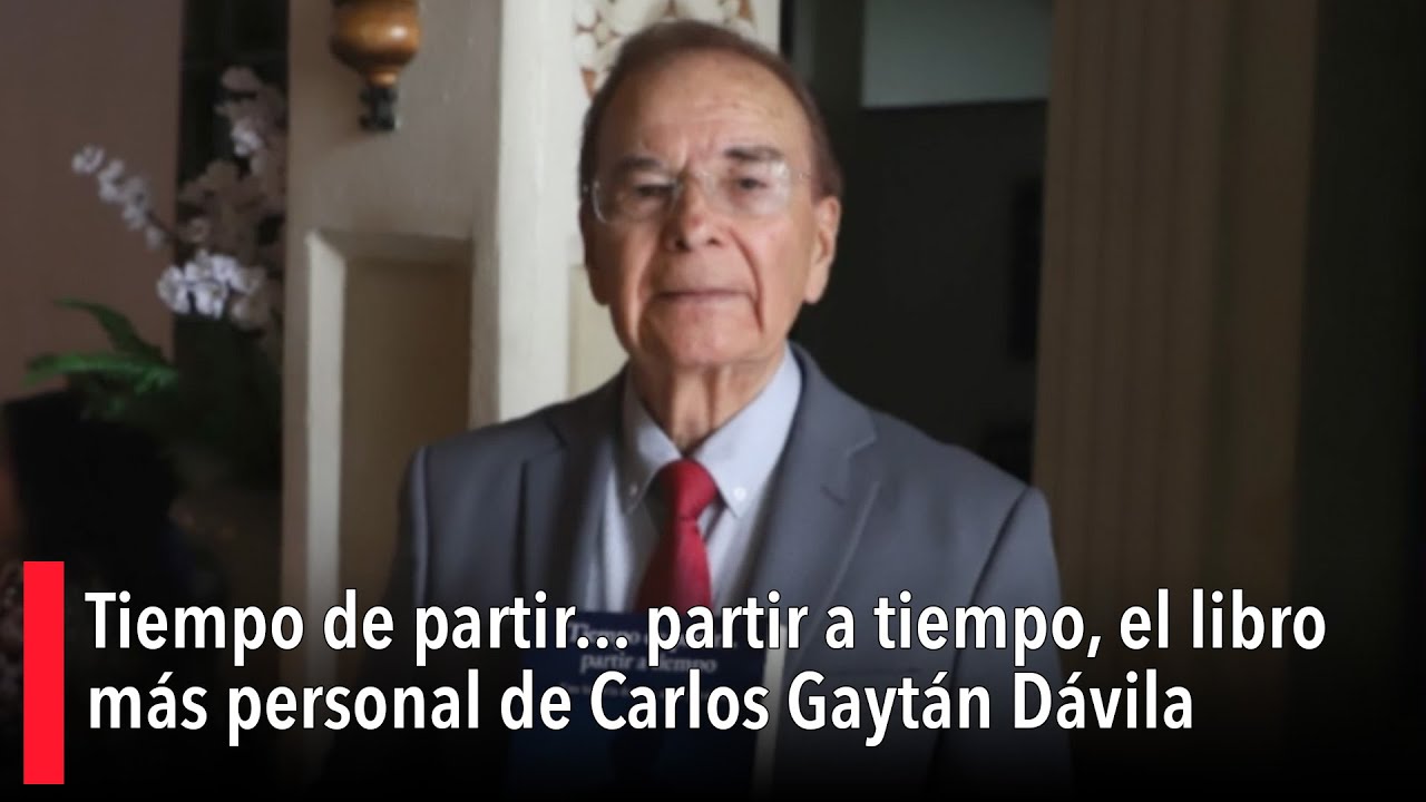 Tiempo de partir... partir a tiempo, uno de los libros más personales