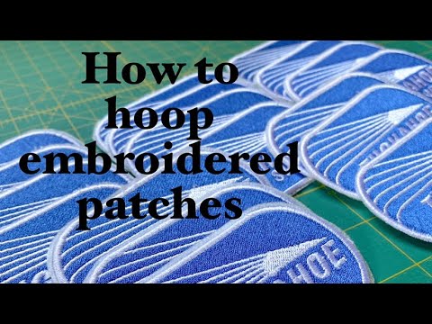 How to make embroidered patches- Hooping instructions - YouTube
