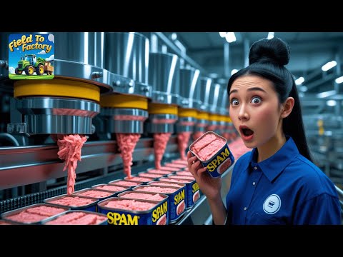 How Millions of SPAM Cans Are Made in a Factory | Canned Meat Factory Process