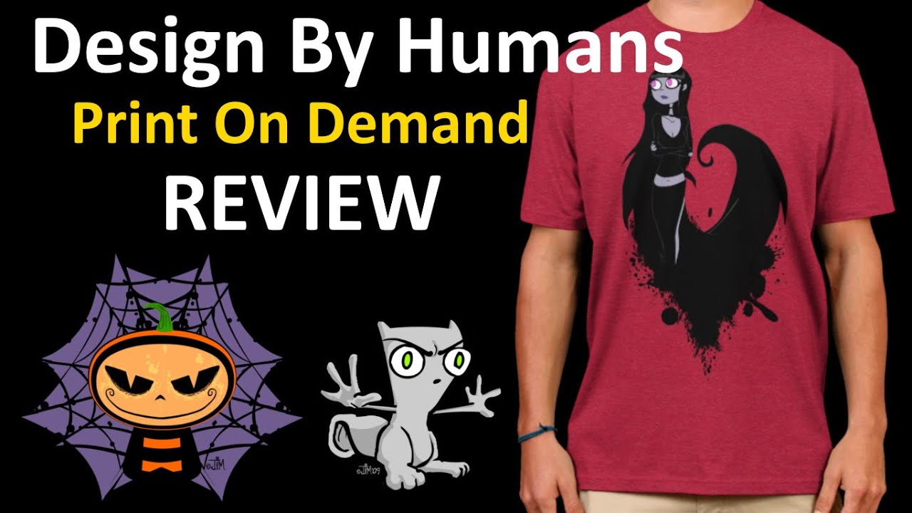 Design By Humans print-on-demand review - Foamy the Squirrel, Pauline, Pum'kin Guy, goth shirt