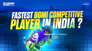 FASTEST BGMI COMPETITIVE PLAYER IN INDIA? 🤔🇮🇳 | 4 FINGER + GYRO | #BGMI CLIPS