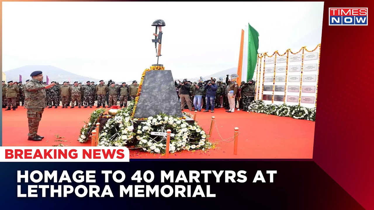 Lethpora Memorial: SDG Daljit Singh Addresses On 3rd Anniversary Of Pulwama Terror Attack