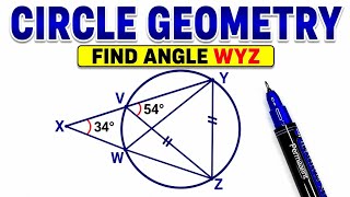 Master The Circle Theorems Applied in Solving This Circle Geometry