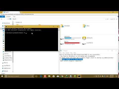 How to fix External Hard Disk/Flash/HDD is not accessible.