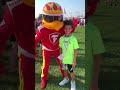 Robbie with Firestone Firehawk mascot at Indy races #shortsvideos #shorts #firestoneFirehawk