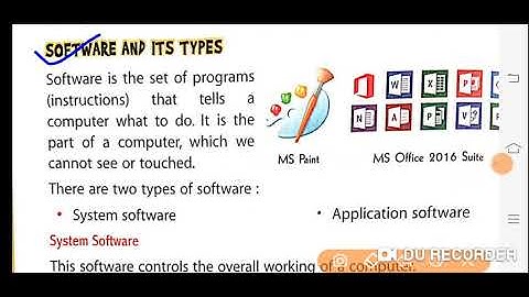 Class 3 | Computer Lesson 2 | Hardware and Software |
