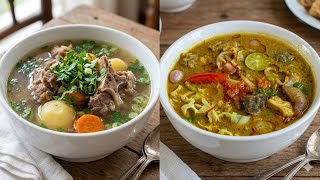 The Best & Simplest Recipe Ideas for Qurbani Meat Soups ⁉️ Beef Tripe Soto & Goat Bone Soup
