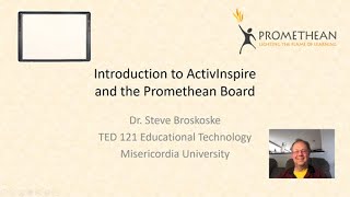 TED121 Introduction to ActivInspire and the Promethean Board