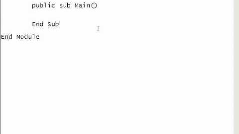 Hello World Example VB.net