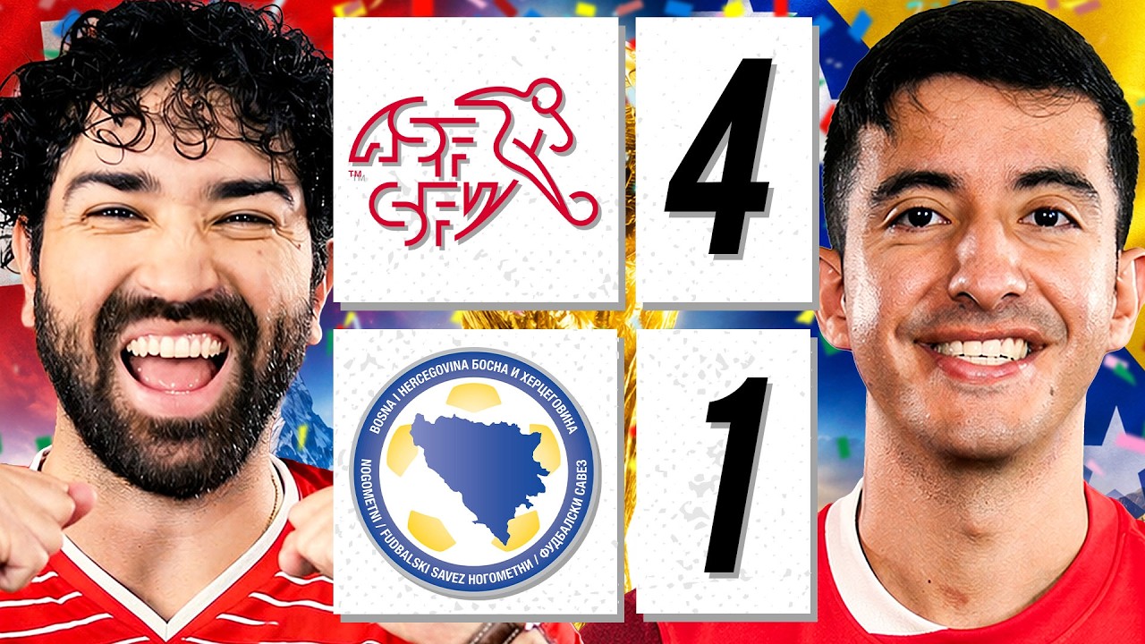 MANZAMBI SAVES SWITZERLAND! π SWITZERLAND 4-1 BOSNIA & HERZEGOVINA (REACTION)