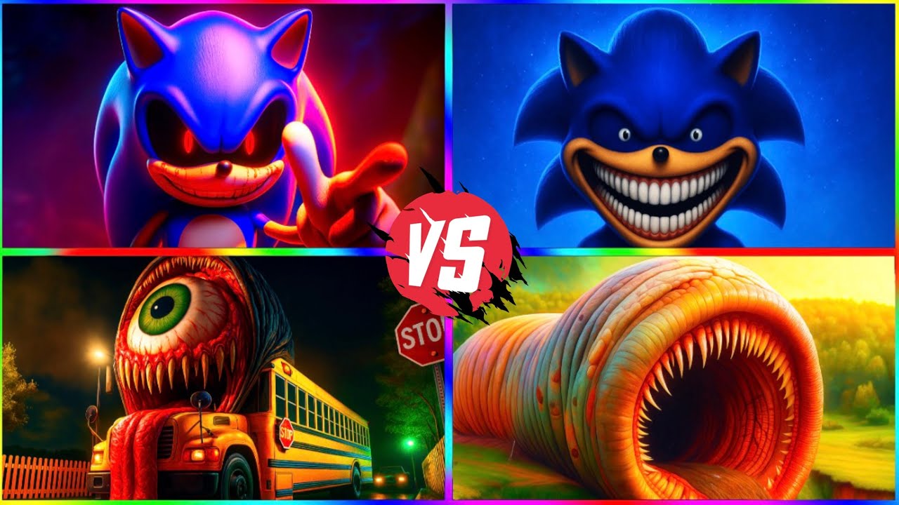 SONIC.EXE ⚔️ SHIN SONIC ⚔️ MONSTER SCHOOL BUS ⚔️ EROSION WORM | TILES CLASH