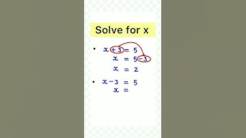 Solve for x