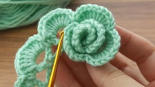 100 0''.*New and wonderfulll* filled crochet rose flower Beauty. ... Let's Wach How to Make #Crochet