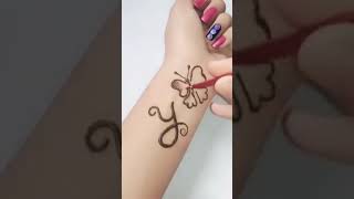 Letter Y With Mehndi Beautiful Status For Whatsapp