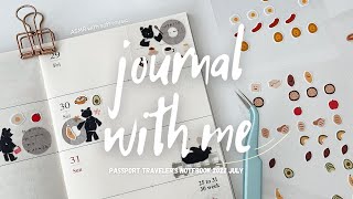 Traveler's Notebook Journal With Me 🌿  ASMR + soft music ☁️ Passport Weekly 2022 July screenshot 5