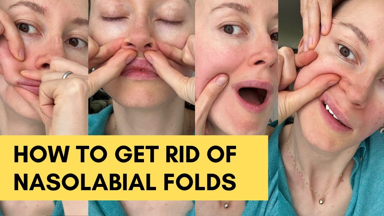 КАК ИЗБАВИТЬСЯ ОТ НОСОГУБНЫХ СКЛАДОК С ПОМОЩЬЮ МАССАЖА ЛИЦА