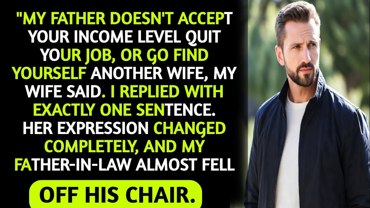 "My Wife Told Me to Quit My Job or Leave... So I Said ONE Sentence That ...