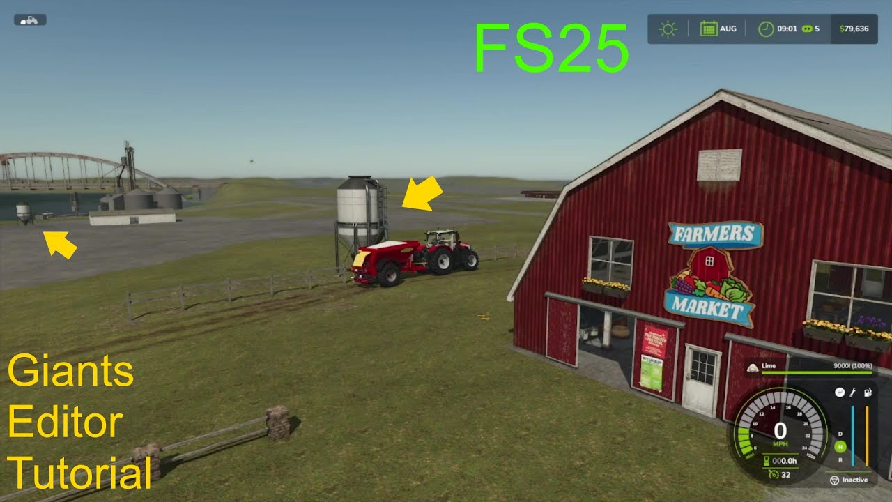 Giants Editor Tutorial | How To Add 4 Lime Stations To Your FS25 Map ...