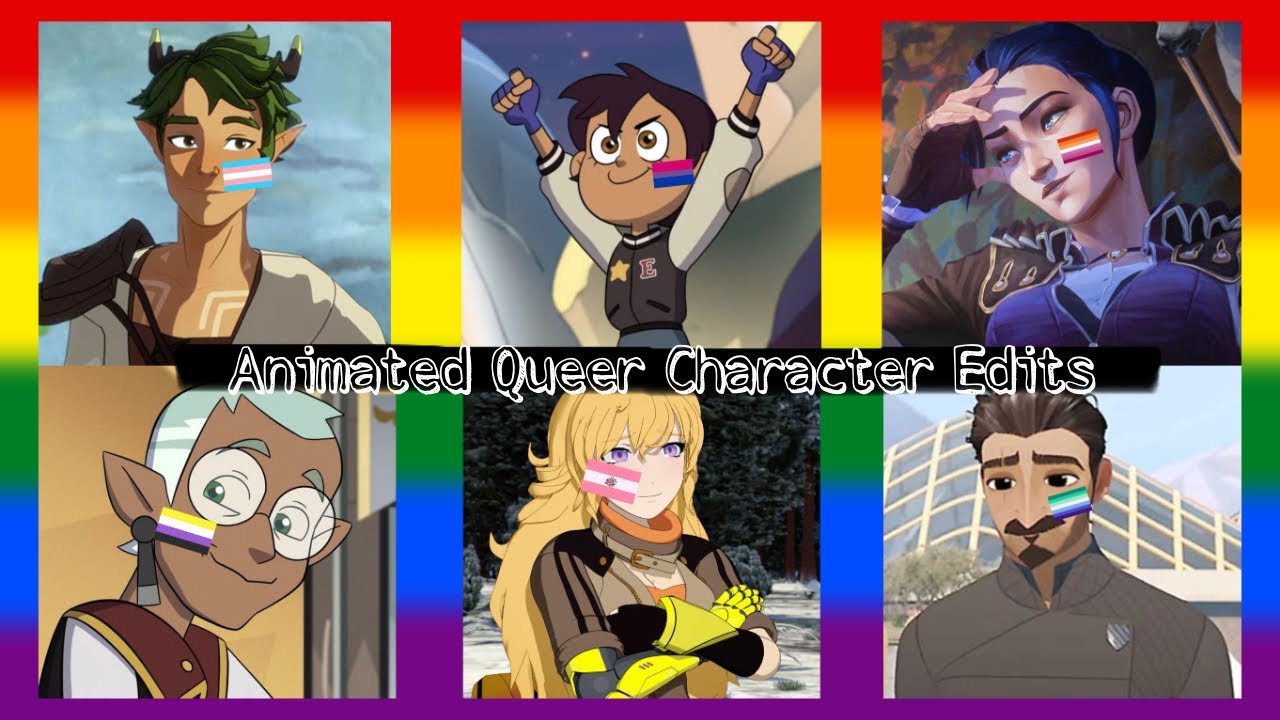 edits of lgbtq+ cartoon characters because pride is year round! - YouTube