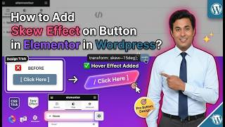 How to Add Skew Effect on Button in Elementor in Wordpress?