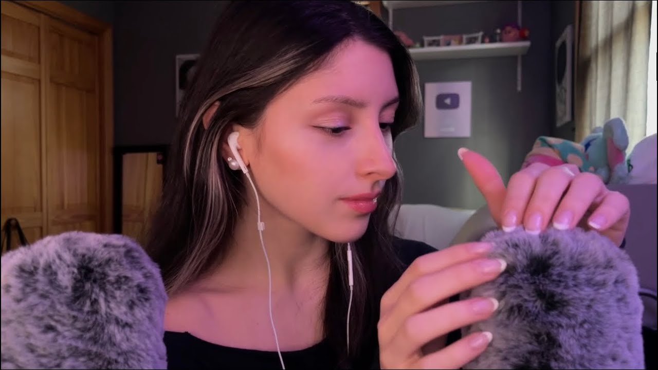 ASMR Relax with Binaural Fluffy Mics ☁️~ ear to ear sounds, whispers, & more :)