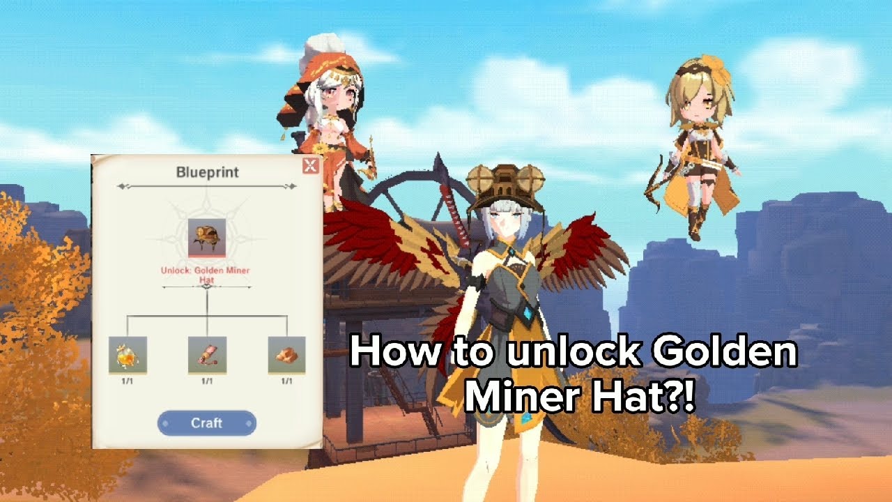 The Legend of Neverland How to unlock Golden Miner Hat?! YouTube