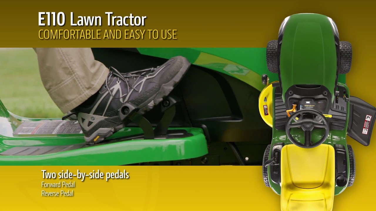 John Deere E110 Lawn Tractor   - Authorised John Deere Dealer