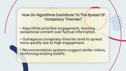How Do Algorithms Contribute To The Spread Of Conspiracy Theories? - Everyday-Networking