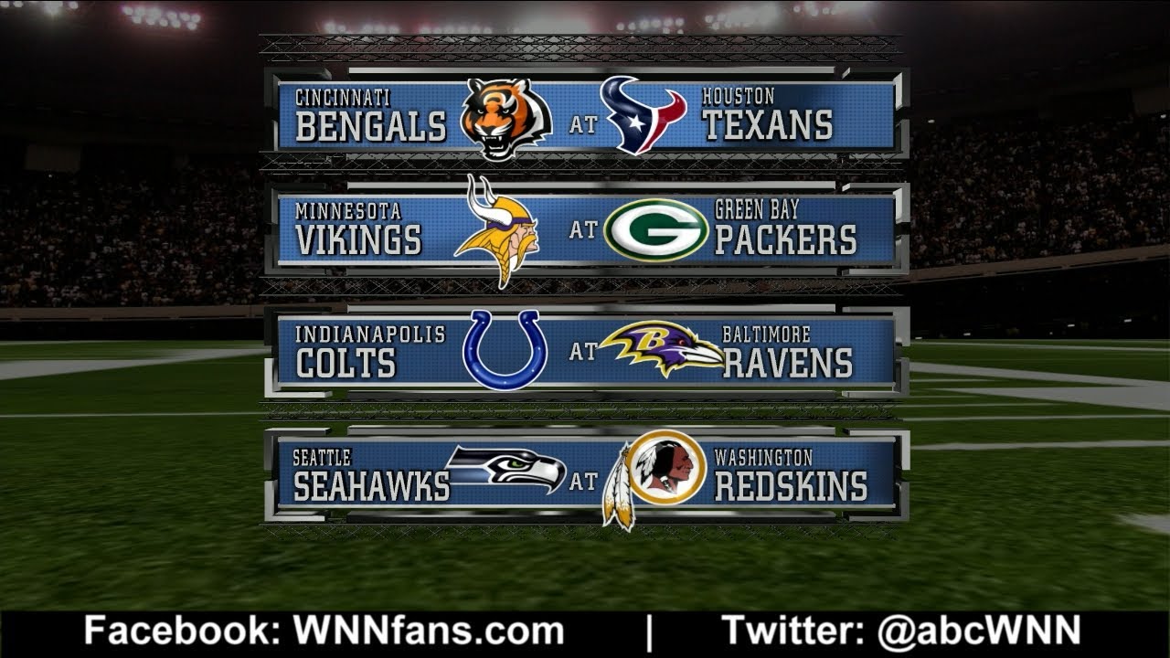 WILD CARD PLAYOFFS: NFL Picks Competition 2013 - YouTube